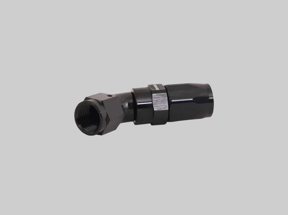 Swivel Hose End 45 AN10 Black