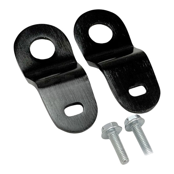 GKTECH S13/180SX CNC MACHINED TOP RADIATOR BRACKETS - BLACK (Order in)