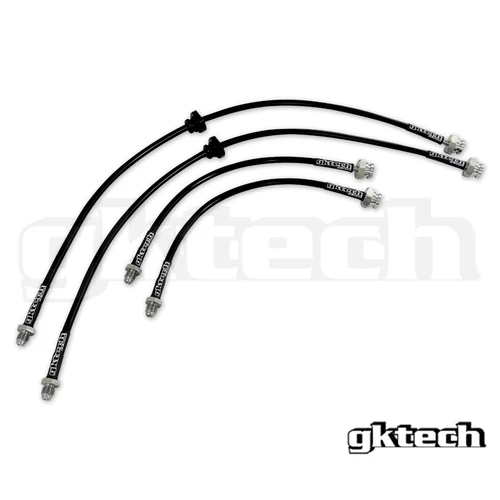 GKTECH S14/S15 TO Z32/SKYLINE CONVERSION BRAIDED BRAKE LINES (FRONT & REAR SET) (Order in)