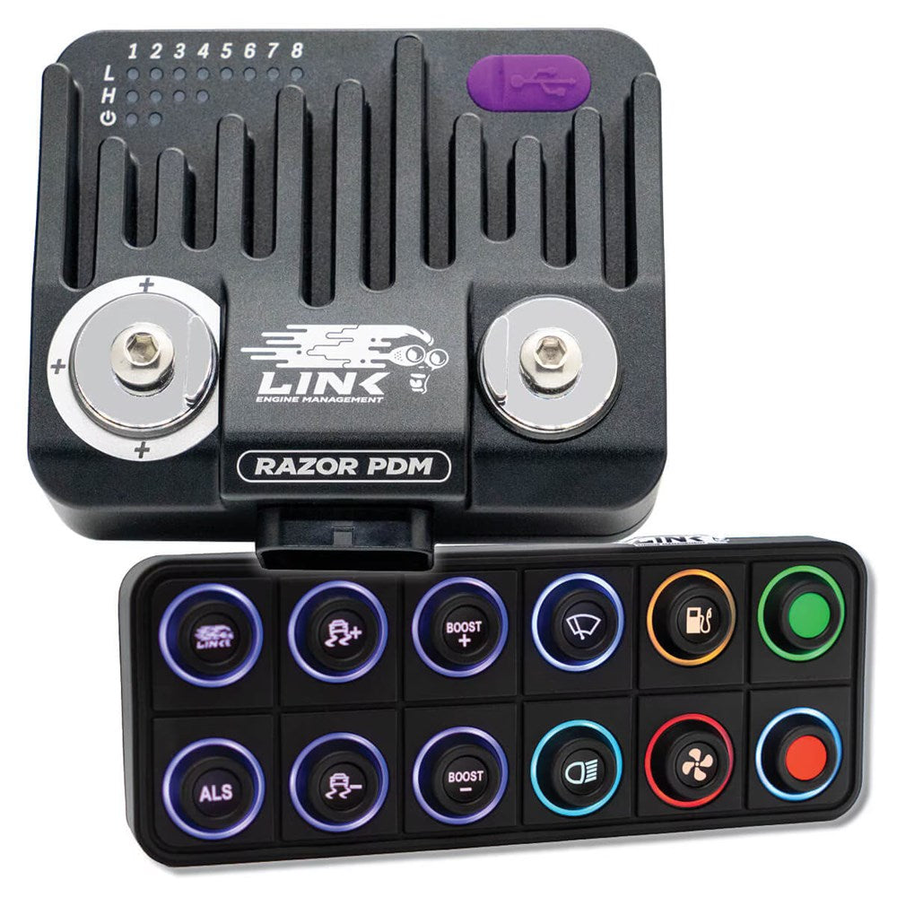 Link ECU Razor PDM Bundle - Razor PDM + 12 Button CAN Keypad (Order in)