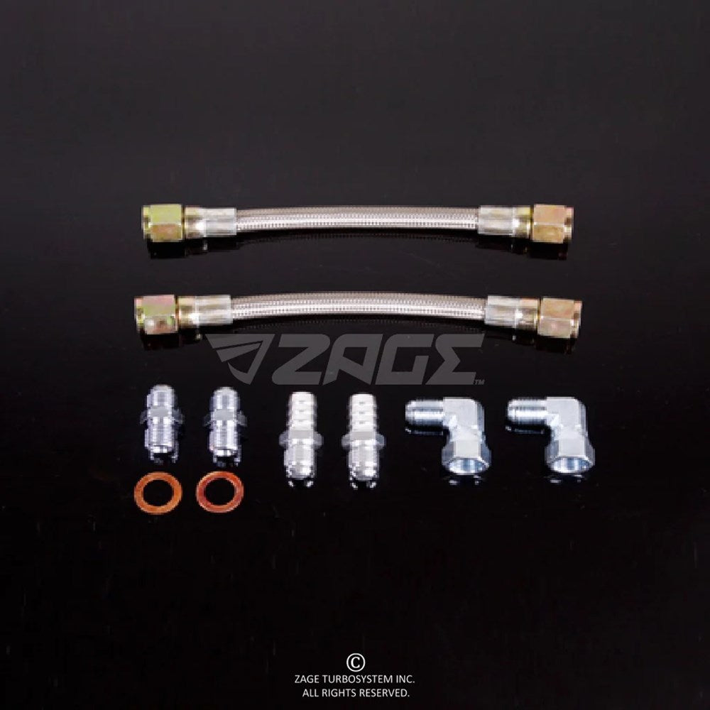 Water Line Kit for Stock Garrett GT25 GT258 GT30 Ball Bearing Turbos (Order in)