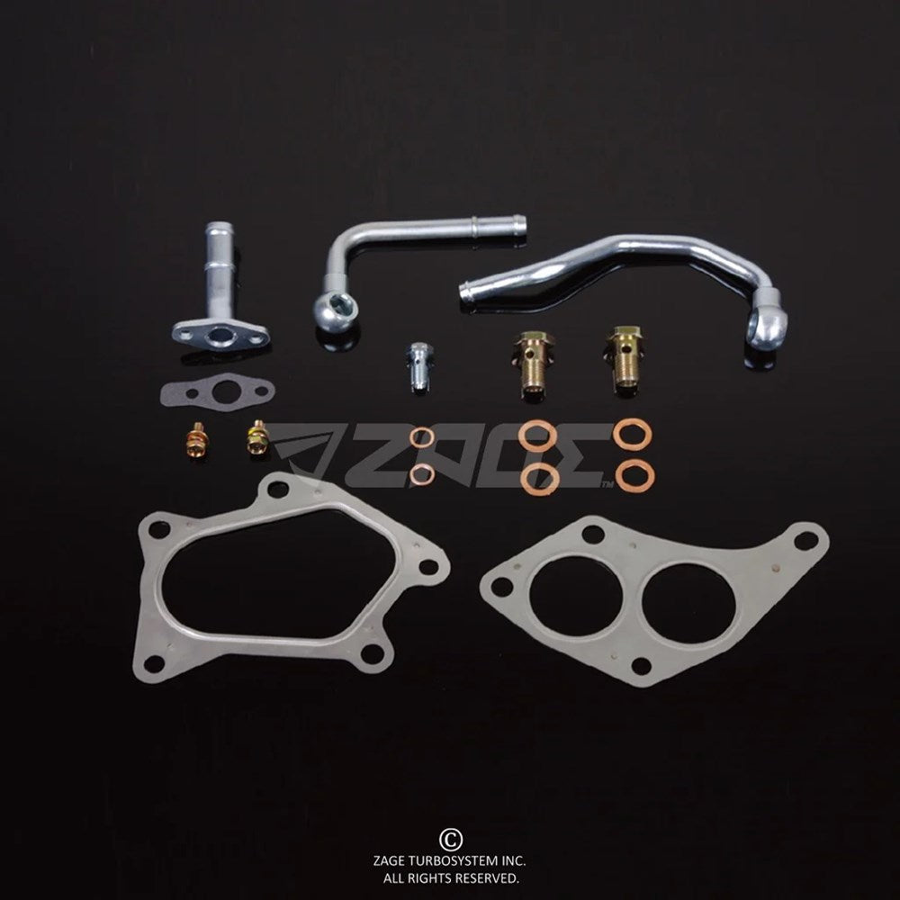 Oil, Water Fittings and Gasket Kit for Subaru Impreza WRX STI JDM Spec C / IHI RHF5HB, VF36, VF37, VF42 Turbos (Order in)