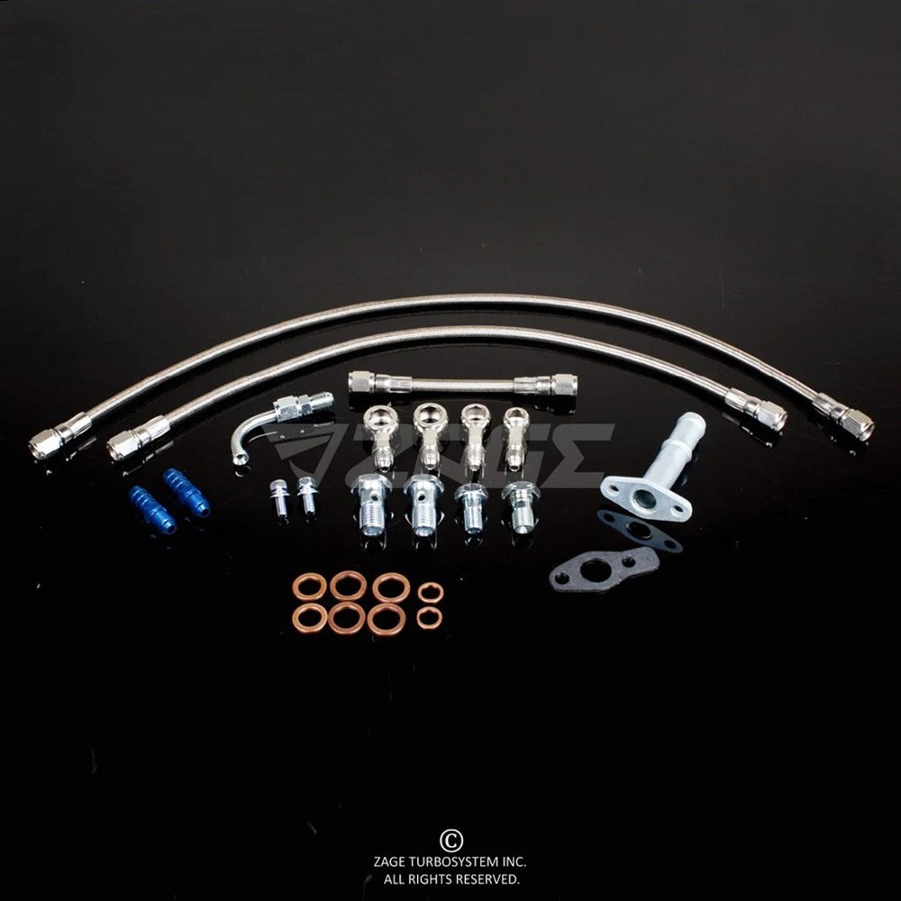 Braided Oil & Water Line Kit for Mitsubishi EVO X Turbos (Order in)