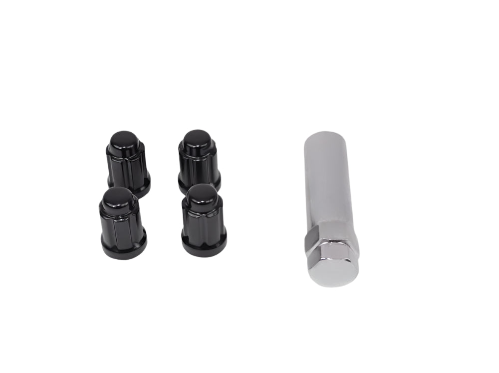 Black Locking Wheel Nuts For Suzuki Jimny (1998-2016) - 12x1.25 Thread Bolts