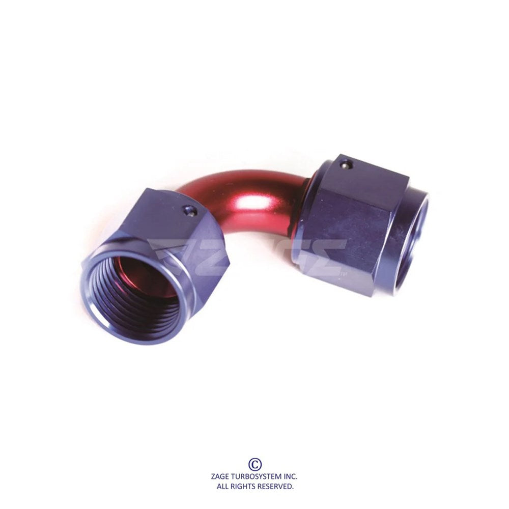 AN10 Female Flare Swivel 90 Degree Fitting (Order in)