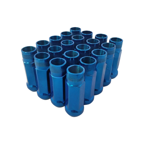 GKTECH M12X1.5 BLUE OPEN ENDED LUG NUTS (PACK OF 20)