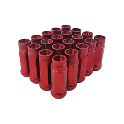 GKTECH M12X1.25 RED OPEN ENDED LUG NUTS (PACK OF 20)