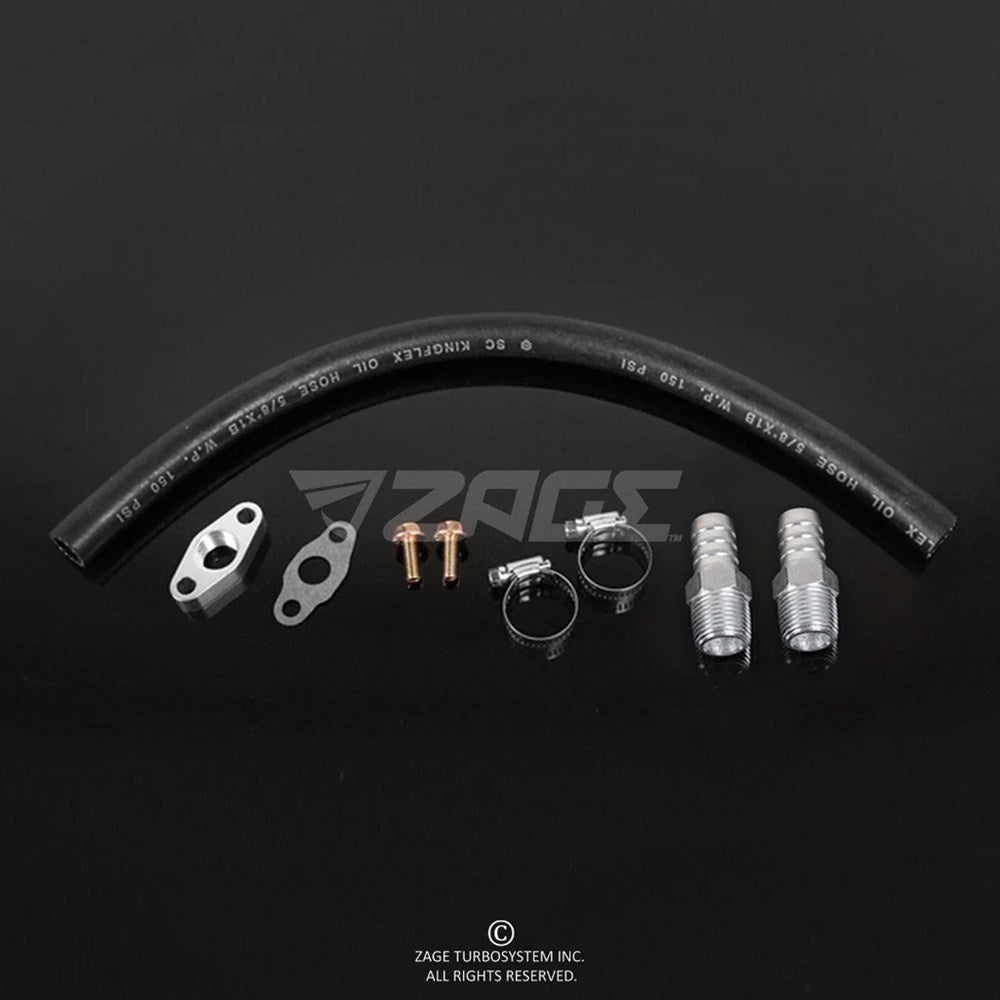 Oil Drain Line Kit for IHI RHF5HB, RHF55 Turbos (Order in)