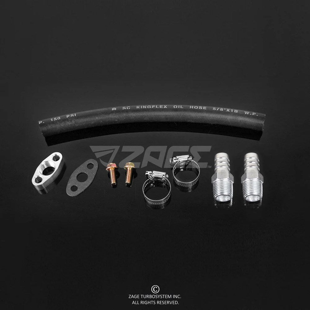 Oil Drain Line Kit for MHI TD07, Greddy T67 Turbos (Order in)