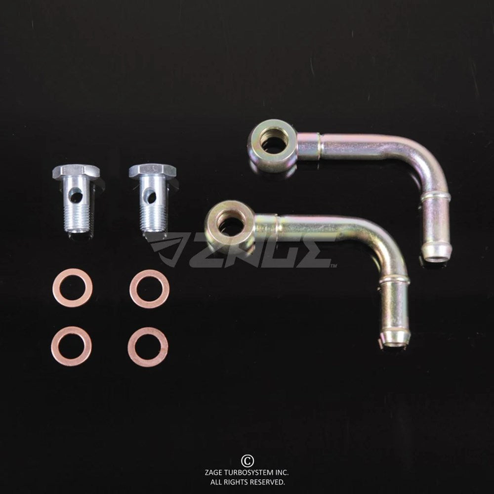 Water Pipe Banjo Kit - 90 Degree M12x1.5mm (Order in)