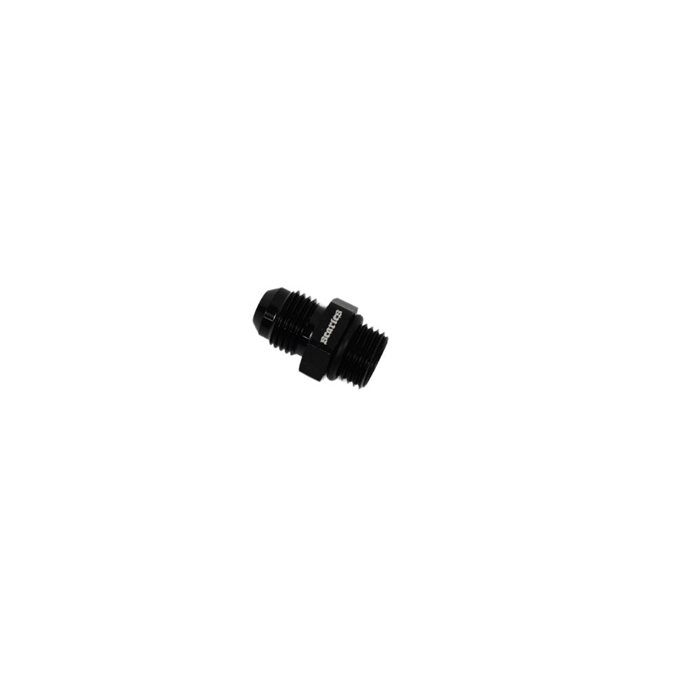 Hose Fitting AN Male Flare to O-Ring (ORB) Male AN6 AN6 Black