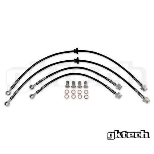 GKTECH S14/S15 200SX BRAIDED BRAKE LINES (Front set only) (Order in)