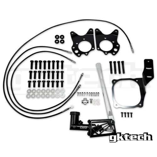 GKTECH Z34 370Z 7/8" HYDRAULIC HANDBRAKE SETUP OUTSIDE LEFT (Order in)