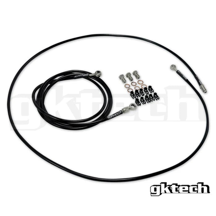 GKTECH INLINE BRAIDED BRAKE LINE KIT (Behind shifter - RHD) (Order in)