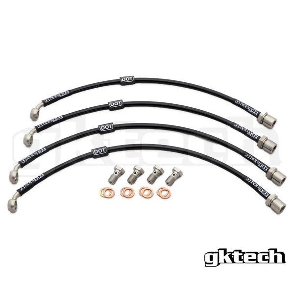 GKTECH IS200 BRAIDED BRAKE LINES (FRONT & REAR SET) (Order in)