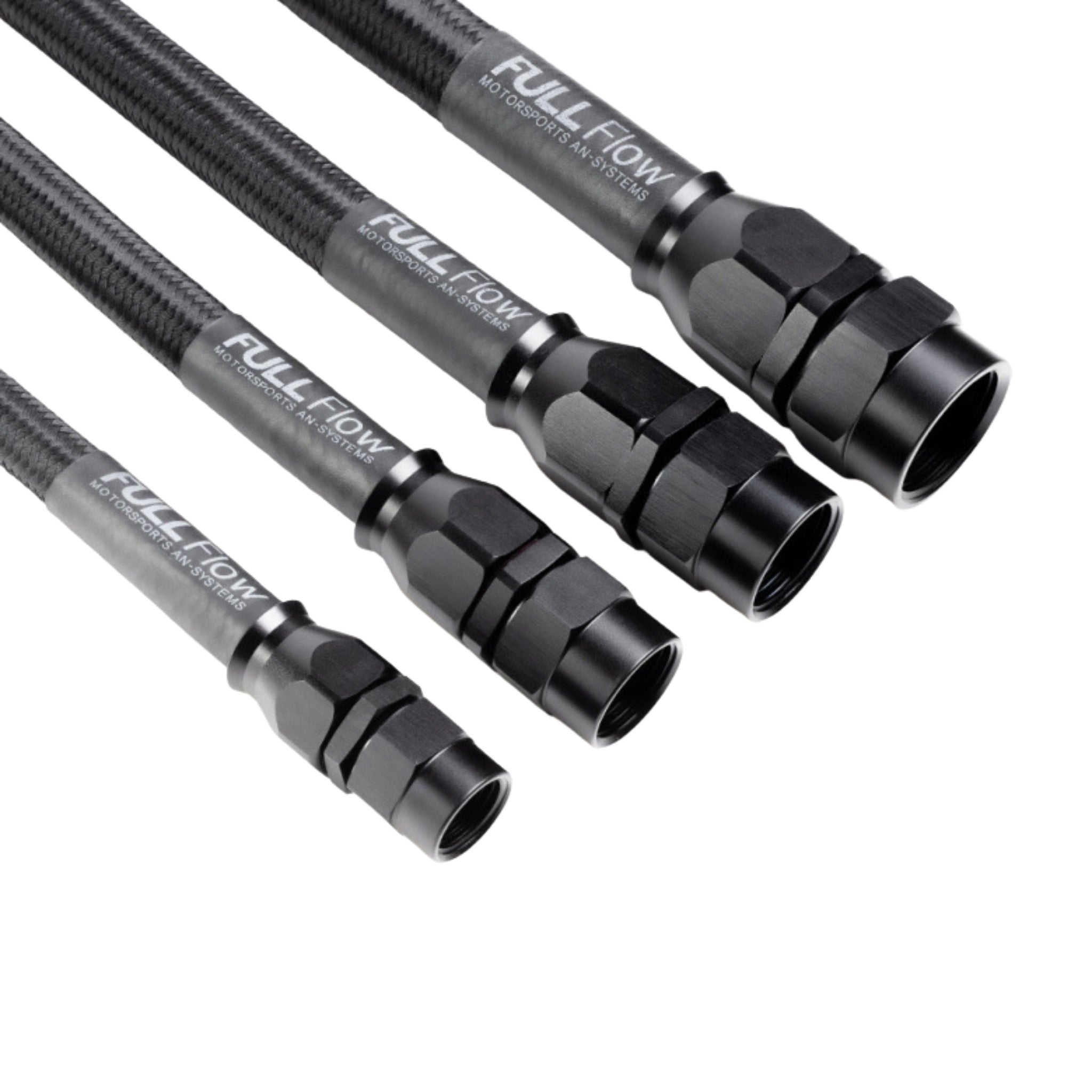 Nuke Black Nylon PTFE Stainless Braided Fuel Hose AN-10 1M
