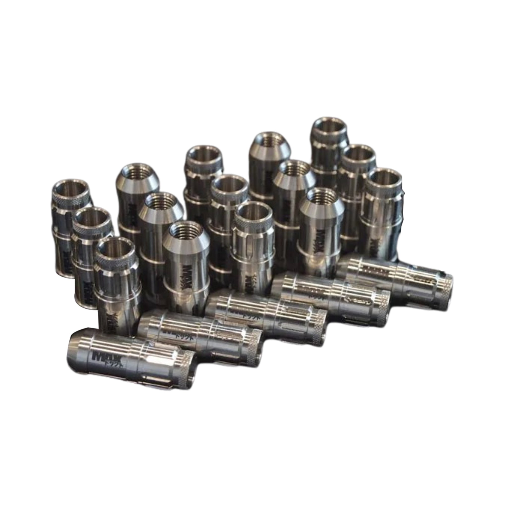 PSM CLEARCOAT STAINLESS Spline Drive Racing Lug Nuts 12x1.25 (Nissan & FRS-BRZ thread)