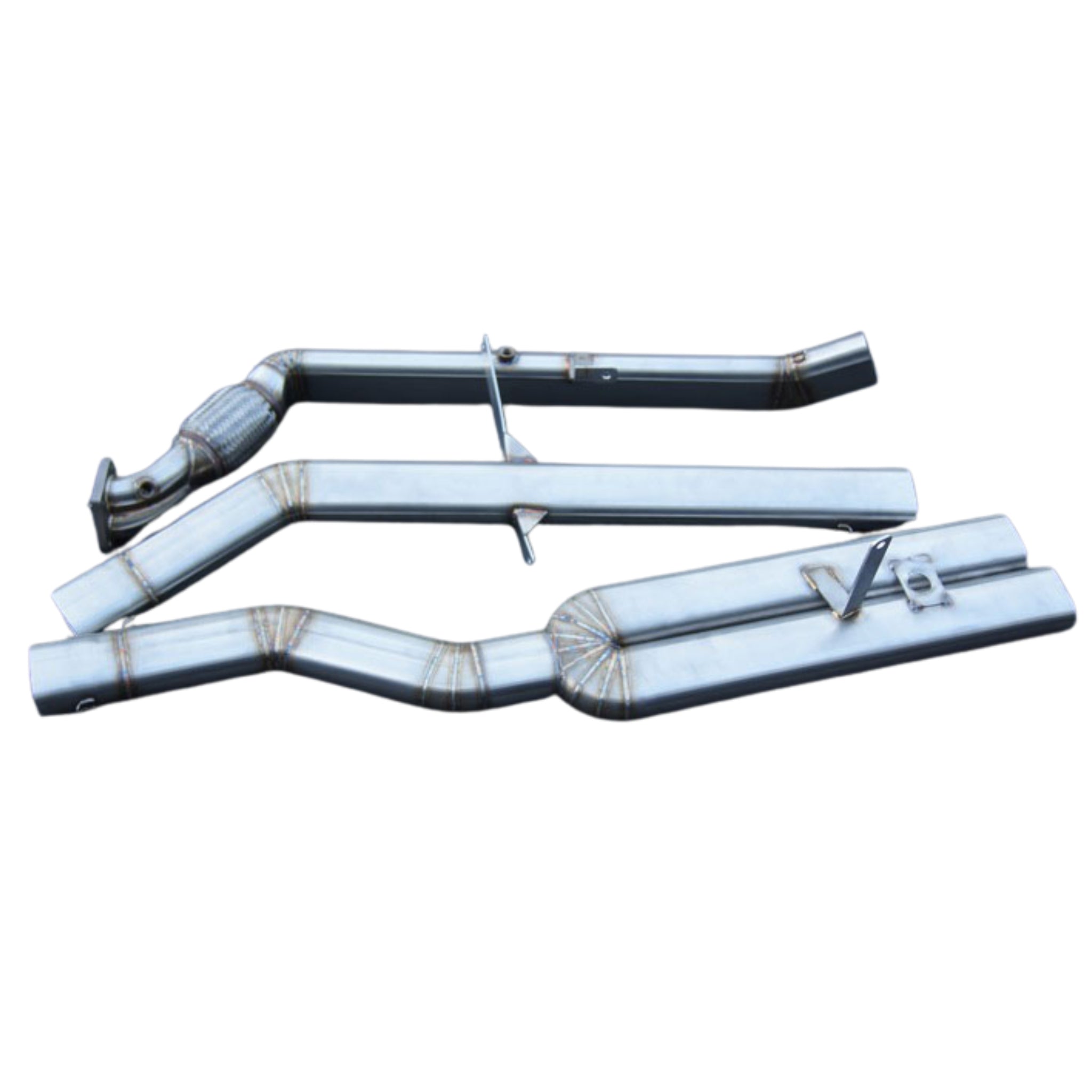 PSM TI BURNT TIP Oval Exhaust System for S13 with t25 or t28 turbo (Order in)