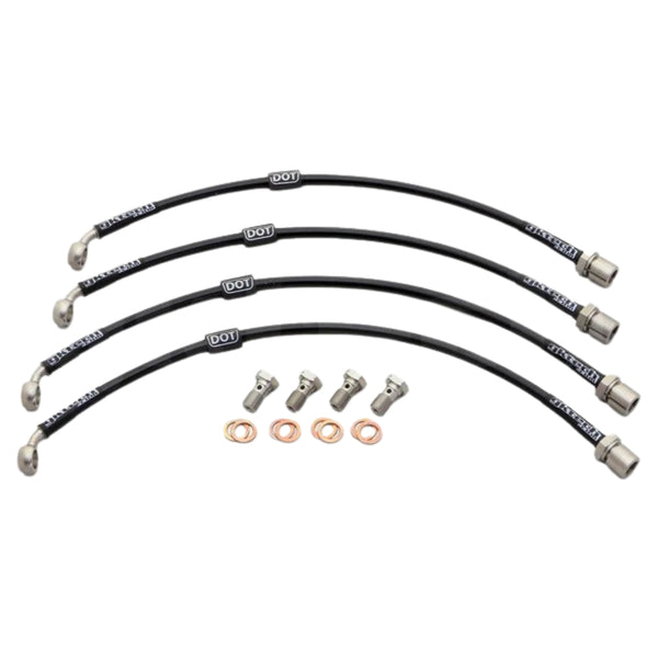 GKTECH IS200 BRAIDED BRAKE LINES (FRONT & REAR SET) (Order in)
