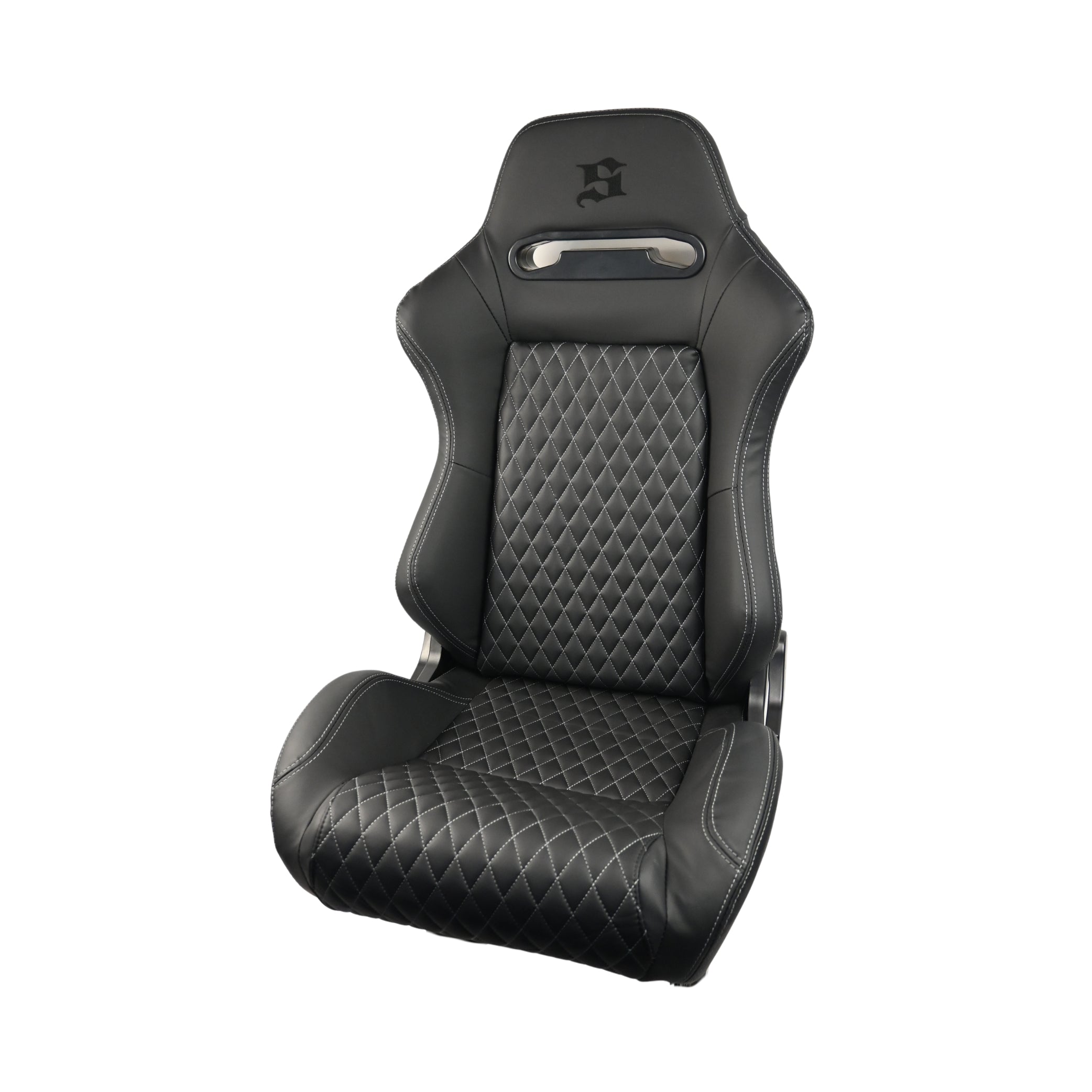 Bucket Seat Reclinable - Checker style black
