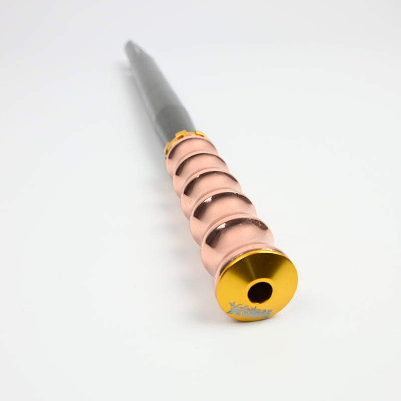 PSM Adjustable Handle with Copper grip, Gold collars and top