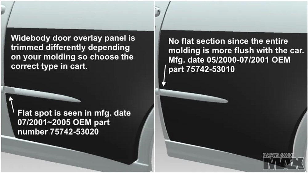 PSM IS300 ABS Left Door overlay from the widebody kit (Order in)