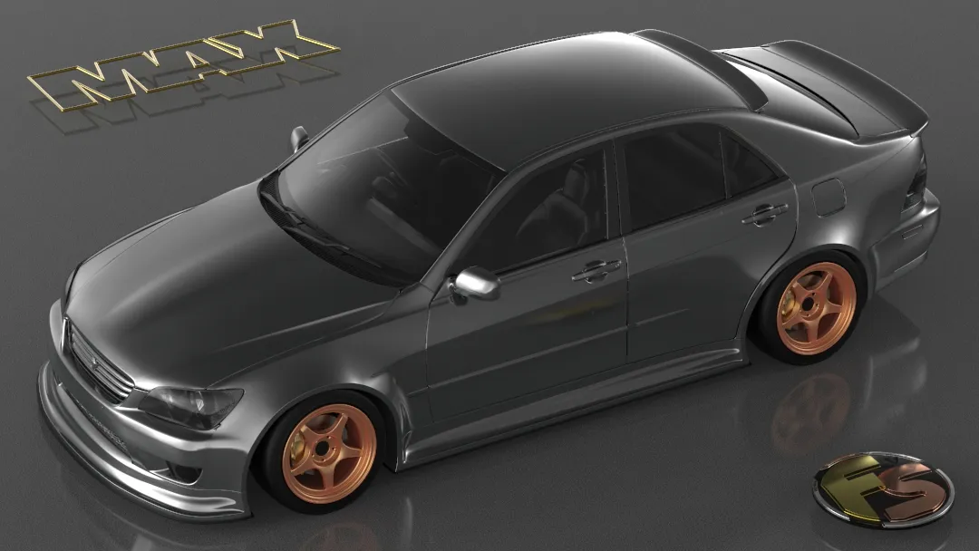 PSM IS300 ABS 50mm Widebody Full 14pc Kit w/wings & splitters (Order in)