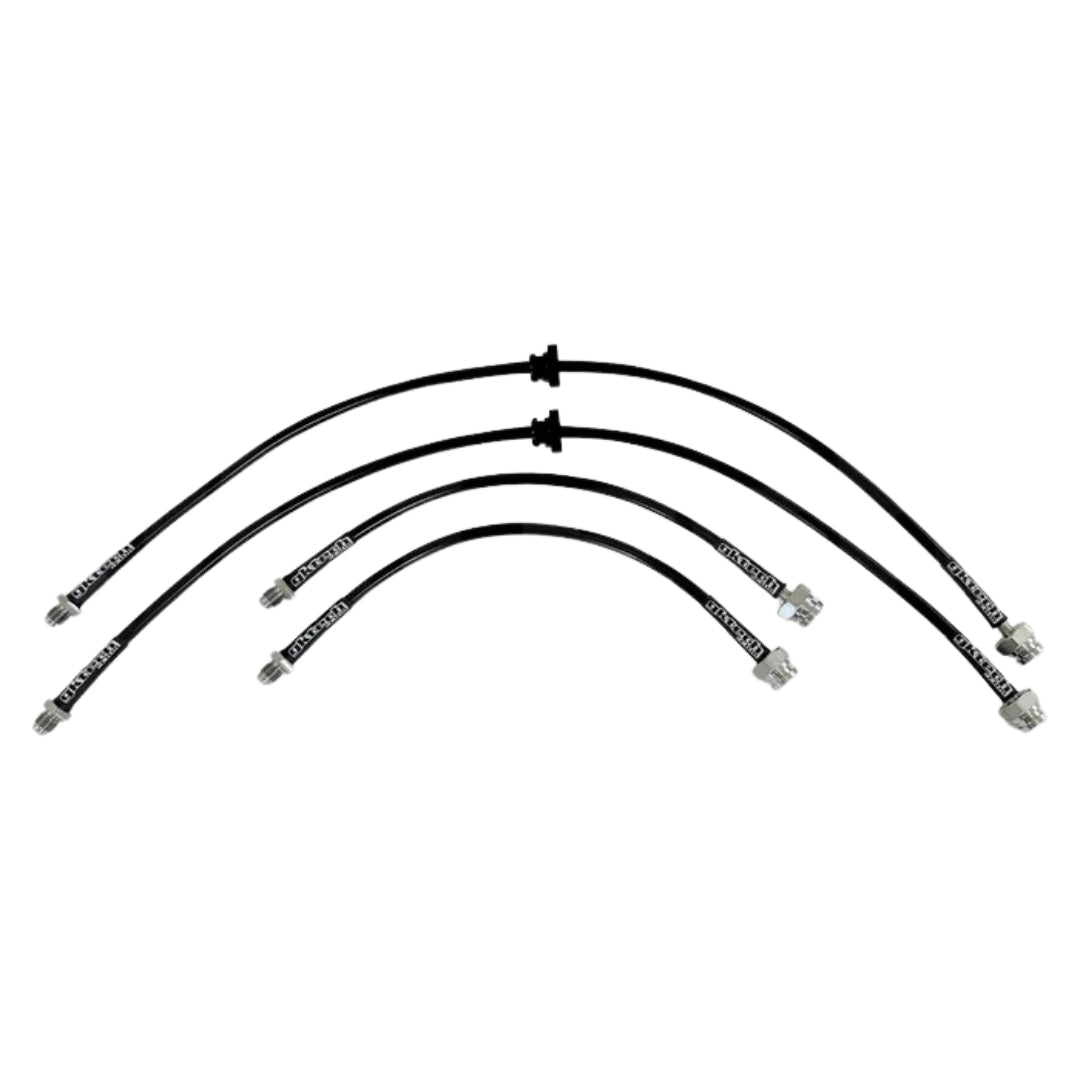 GKTECH S13/180SX TO Z32/GTST/GTR CONVERSION BRAIDED BRAKE LINES (FRONT & REAR SET)