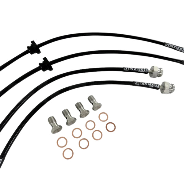 GKTECH S13/180SX BRAIDED BRAKE LINES (Front & Rear) (Order in)