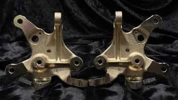 PSM E36 Style Conversion Knuckles for E46 - Super Steering Angle (Order in)