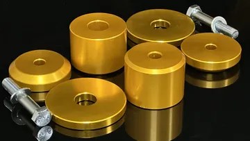 PSM JZX90 and JZX100 Rear Subframe Solid Risers (front bushings) (Order in)