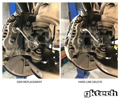 GKTECH Z32 300ZX BRAIDED BRAKE LINES HARD LINE DELETE (Front set only) (Order in)
