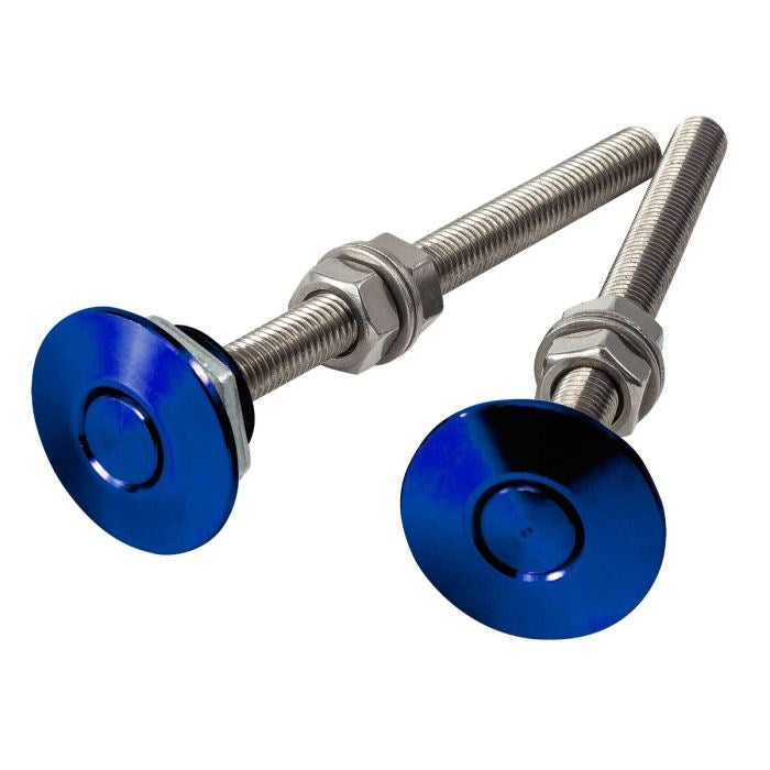 Grayston Push Button Bonnet Pin Blue