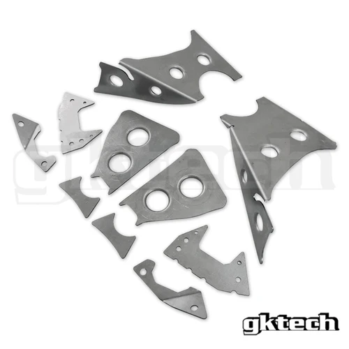 GKTECH V2 S14/S15 200SX/SILVIA SUBFRAME WELD IN REINFORCEMENT PLATES (Order in)