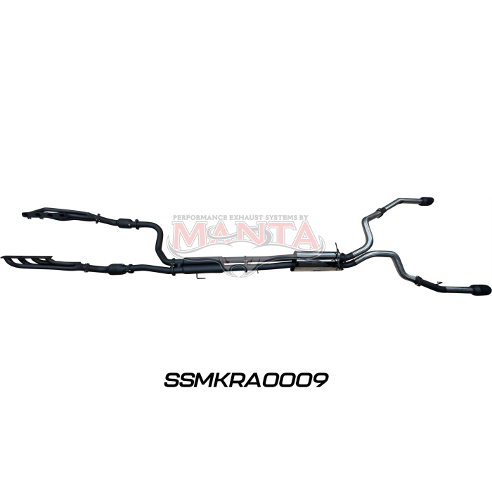 DS RAM 1500 5.7L V8 3in Twin Full Exhaust, with Extractors and Cats, and 5in Black tips