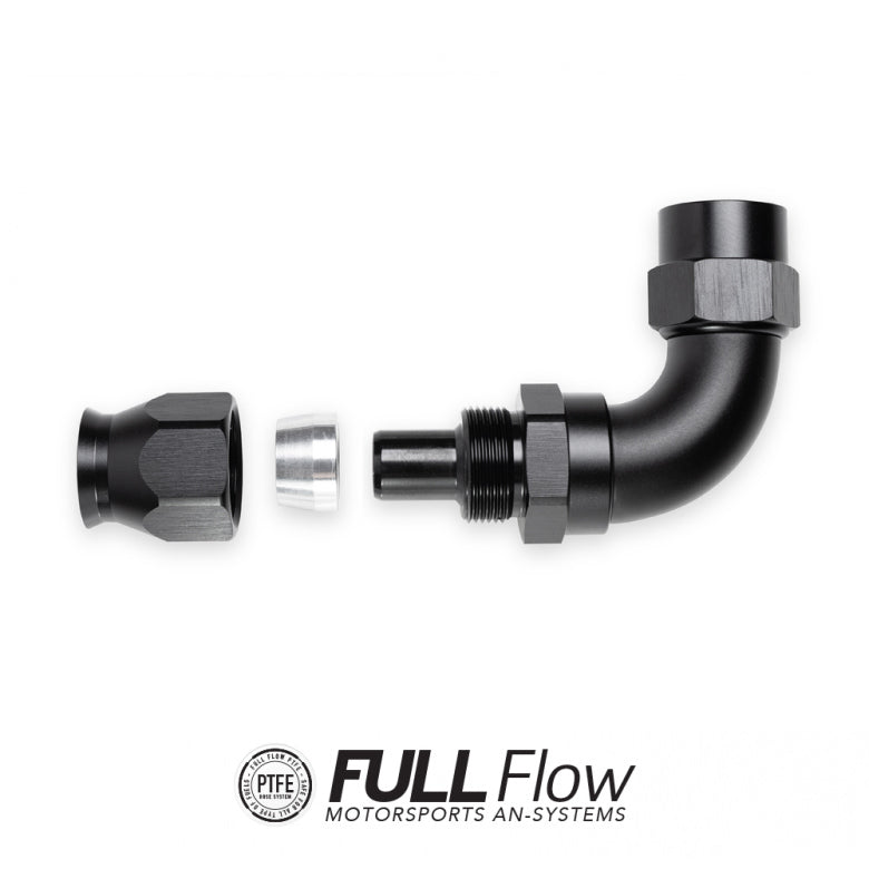 Full Flow PTFE Hose End Fitting Straight AN-12
