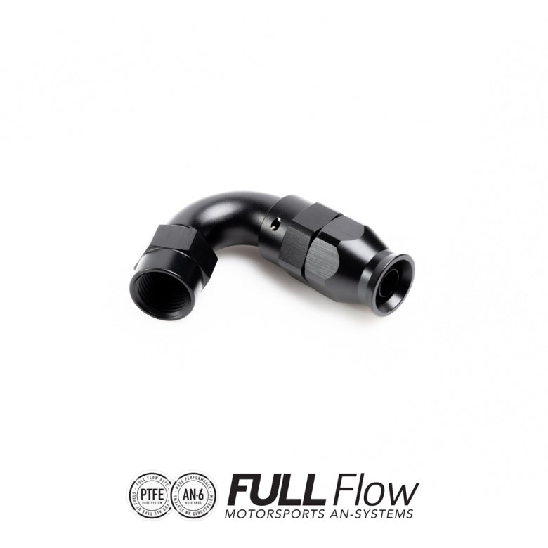 Nuke Full Flow PTFE Hose End Fitting 120 Degree AN-6 (Order in)