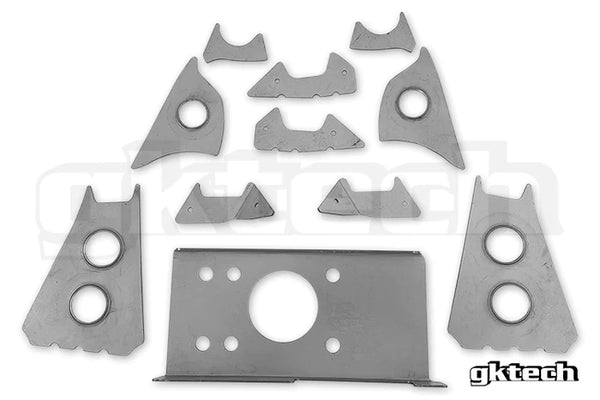 GKTECH V2 S13/180SX/R32 GTS-T NON-HICAS SUBFRAME WELD IN REINFORCEMENT PLATES