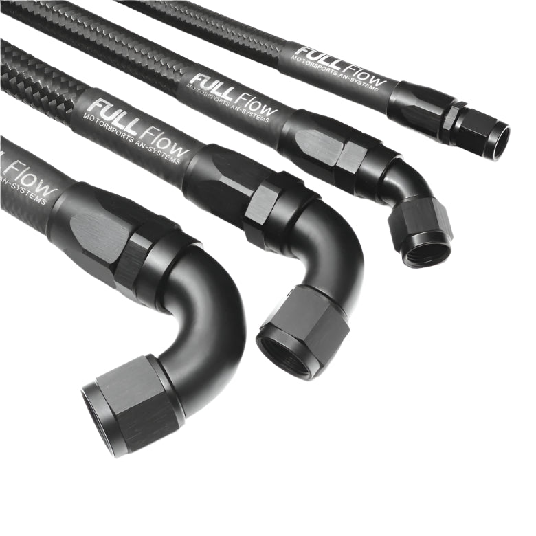 Nuke Black Nylon Braided Fuel Hose AN-4 2M (Order in)