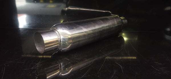Stainless Steel 3" (76mm) 380mm Perforated 15" Hotdog Mufflers