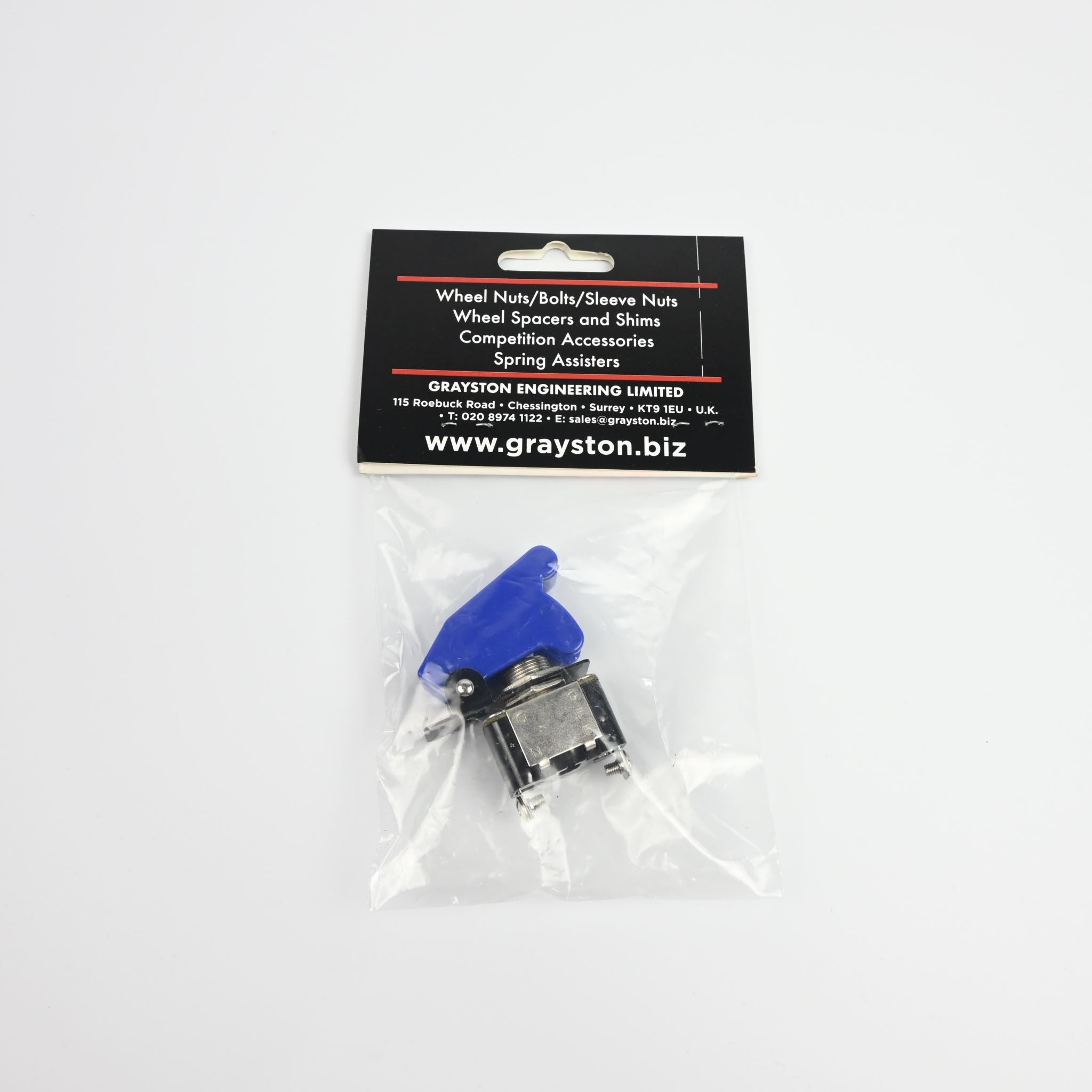 Grayston ON/OFF Toggle with Blue Flip A/Cover