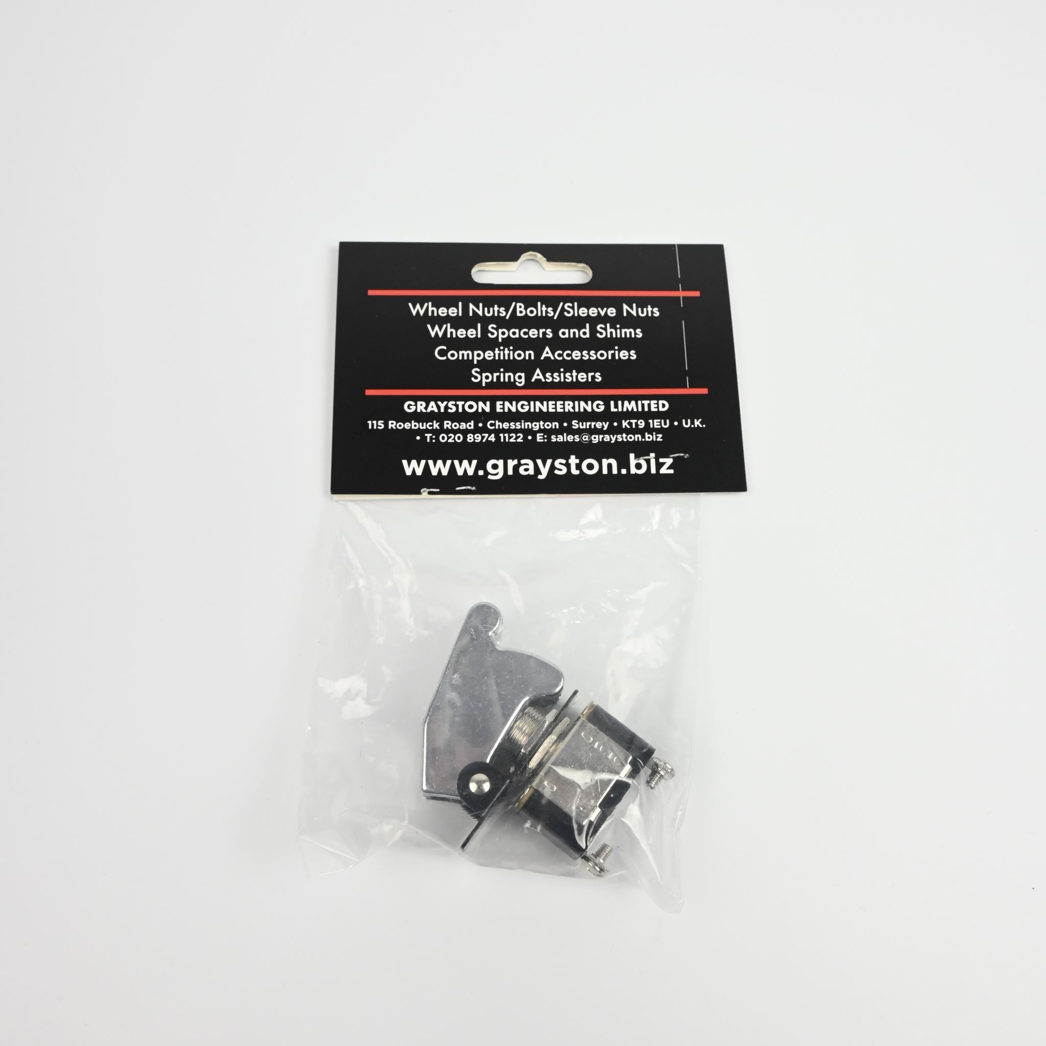 Grayston ON/OFF Toggle with Chrome Flip A/Cover