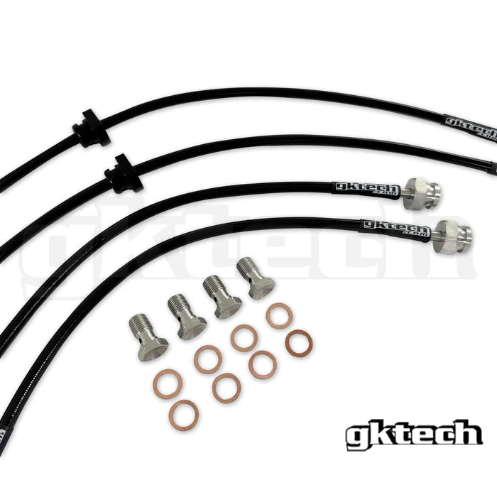 GKTECH S14/S15 200SX BRAIDED BRAKE LINES (Front & Rear set)