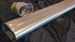 PSM Oval Pipe 304SS 1.5mm wall 2"x3.8" 80CM length