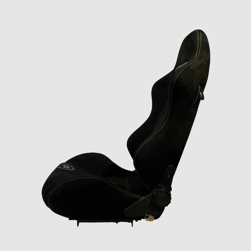 Bucket Seat - Black Suede Reclinable
