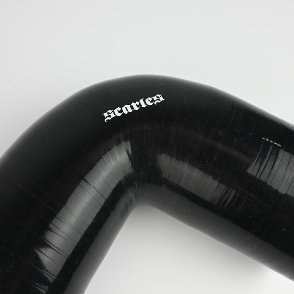 Silicone Hose  4.0"-3.0" 90 degree reducer black *SCARLES*