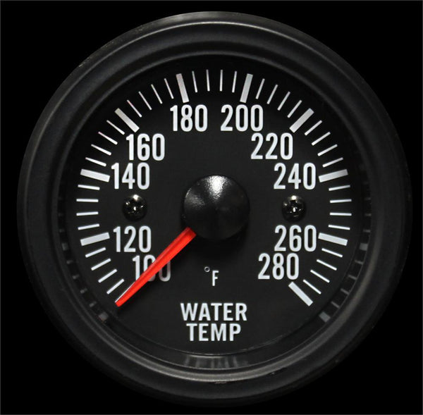 Prosport Water Temperature Gauge 52mm Basic Black Series