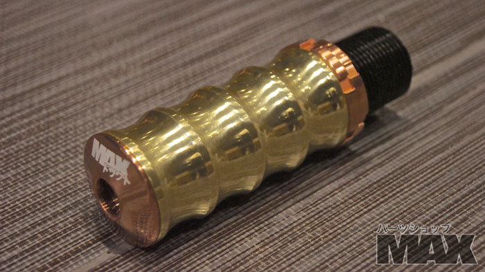 PSM MAX Adjustable Shift Knob GOLD GRIP, COPPER TOP AND COLLARS