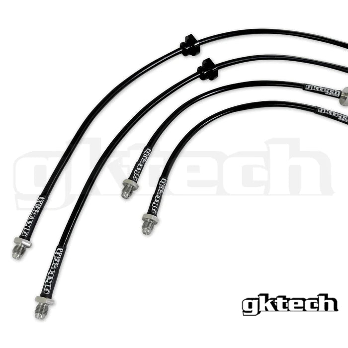 GKTECH S14/S15 TO Z32/SKYLINE CONVERSION BRAIDED BRAKE LINES (FRONT & REAR SET) (Order in)
