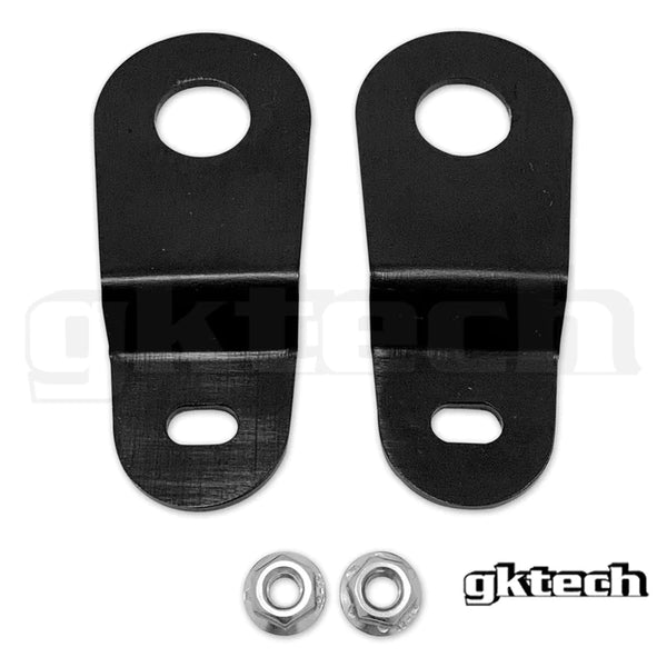 GKTECH S14/S15 CNC MACHINED TOP RADIATOR BRACKETS - BLACK (Order in)